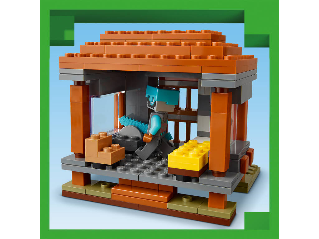 Lego Minecraft El Puesto de Avanzada de los Saqueadores y el Devastador