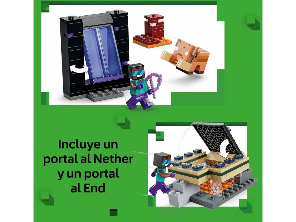 Lego Minecraft El Viaje por el Nether y el Portal al End