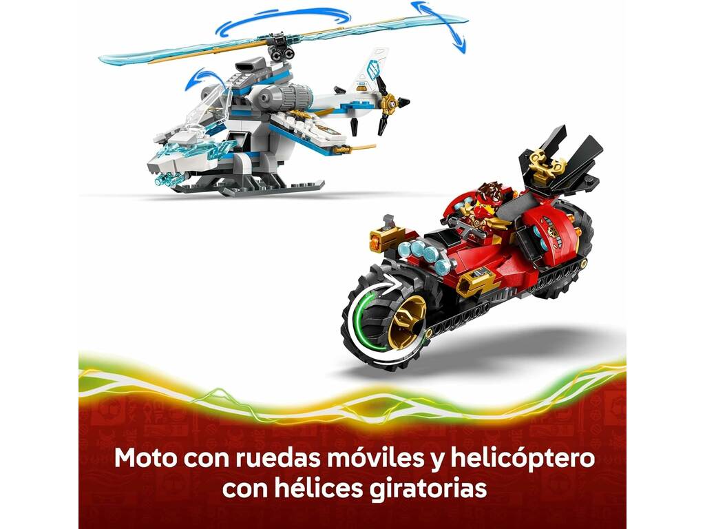 Lego Ninjago Batalla de Vehículos Ninja Junto a la Casa del Árbol