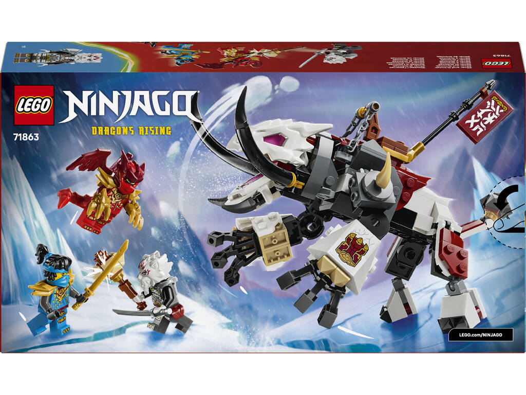 Lego Ninjago Dragons Rising Zilvar y Bestia Dragón Grimtak