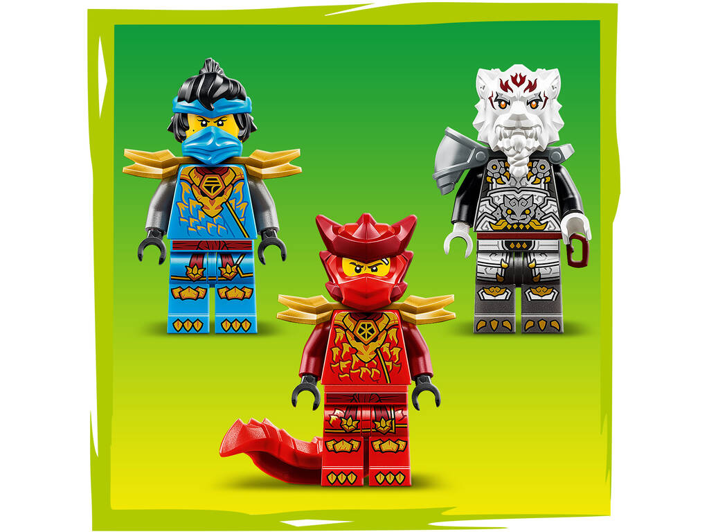 Lego Ninjago Dragons Rising Zilvar y Bestia Dragón Grimtak