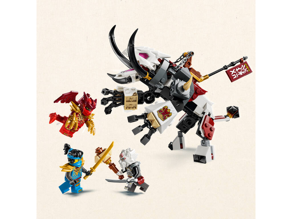 Lego Ninjago Dragons Rising Zilvar y Bestia Dragón Grimtak