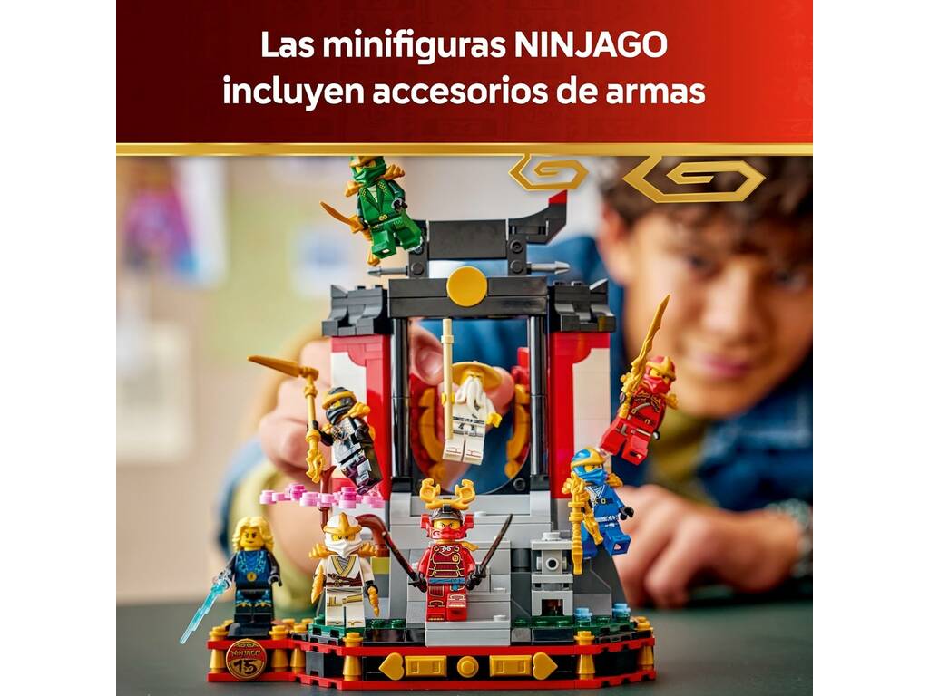 Lego Ninjago Exposición de Personajes Ninja 15 Aniversario
