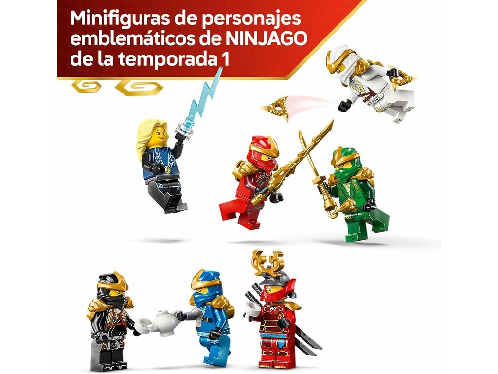 Lego Ninjago Exposición de Personajes Ninja 15 Aniversario