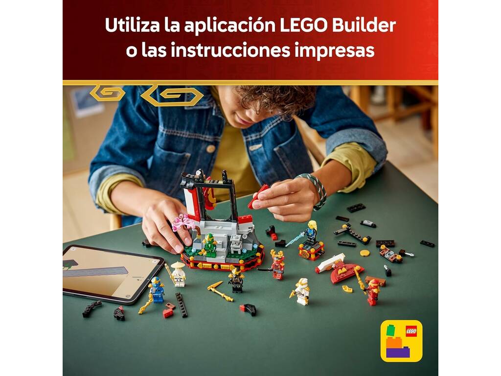 Lego Ninjago Exposición de Personajes Ninja 15 Aniversario