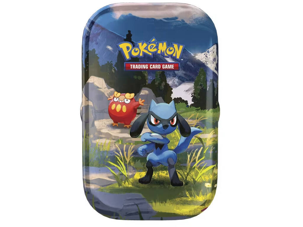 Pokémon TCG Megaevolución Héroes Ascendentes Mini Lata con 2 Sobres y Pegatina