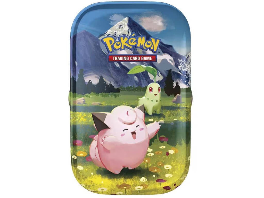 Pokémon TCG Megaevolución Héroes Ascendentes Mini Lata con 2 Sobres y Pegatina