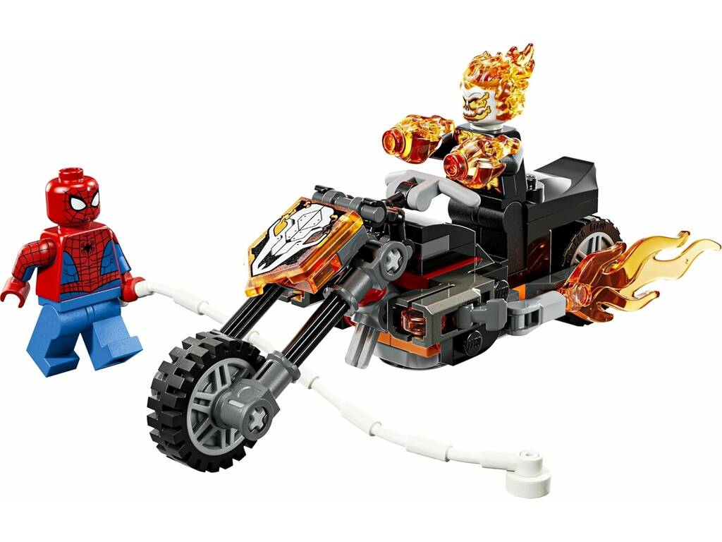 Lego Marvel Spiderman vs Moto del Motorista Fantasma