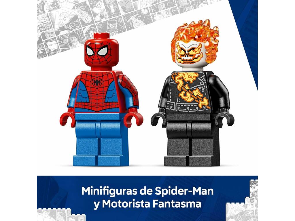 Lego Marvel Spiderman vs Moto del Motorista Fantasma
