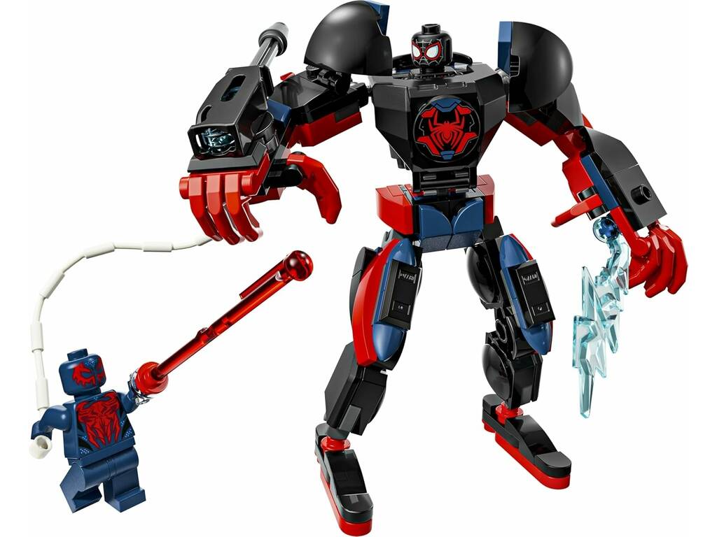 Lego Marvel Armadura Robótica de Miles Morales vs Spiderman 2099