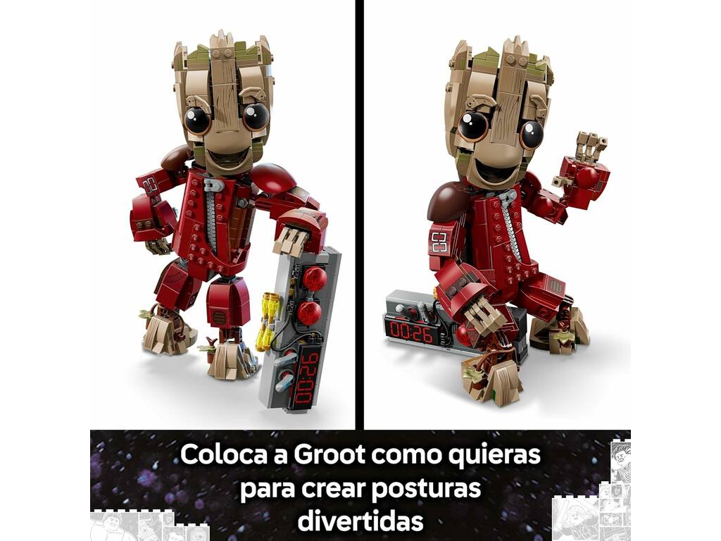 Lego Marvel Groot con Traje de Saqueador