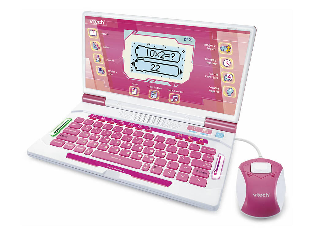 Genio XL Bilingüe Ordenador Educativo Rosa