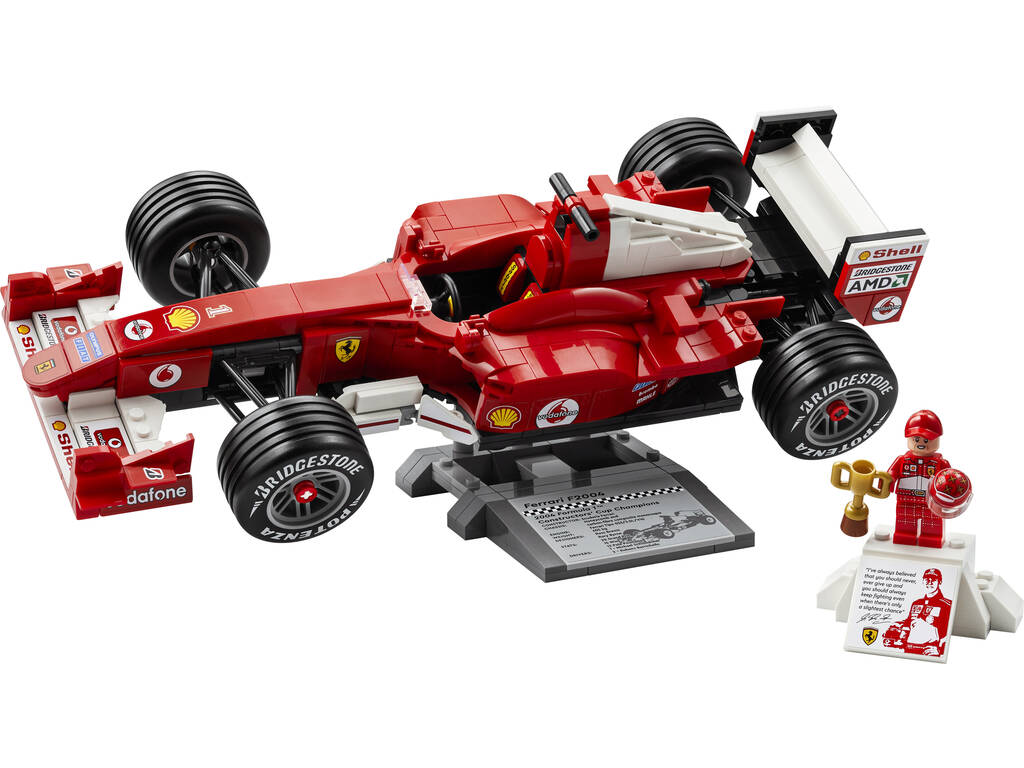 Lego Icons Ferrari F2004 y Michael Schumacher