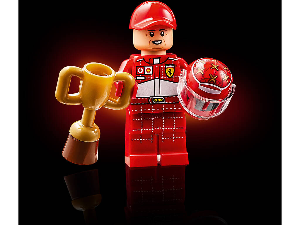 Lego Icons Ferrari F2004 y Michael Schumacher