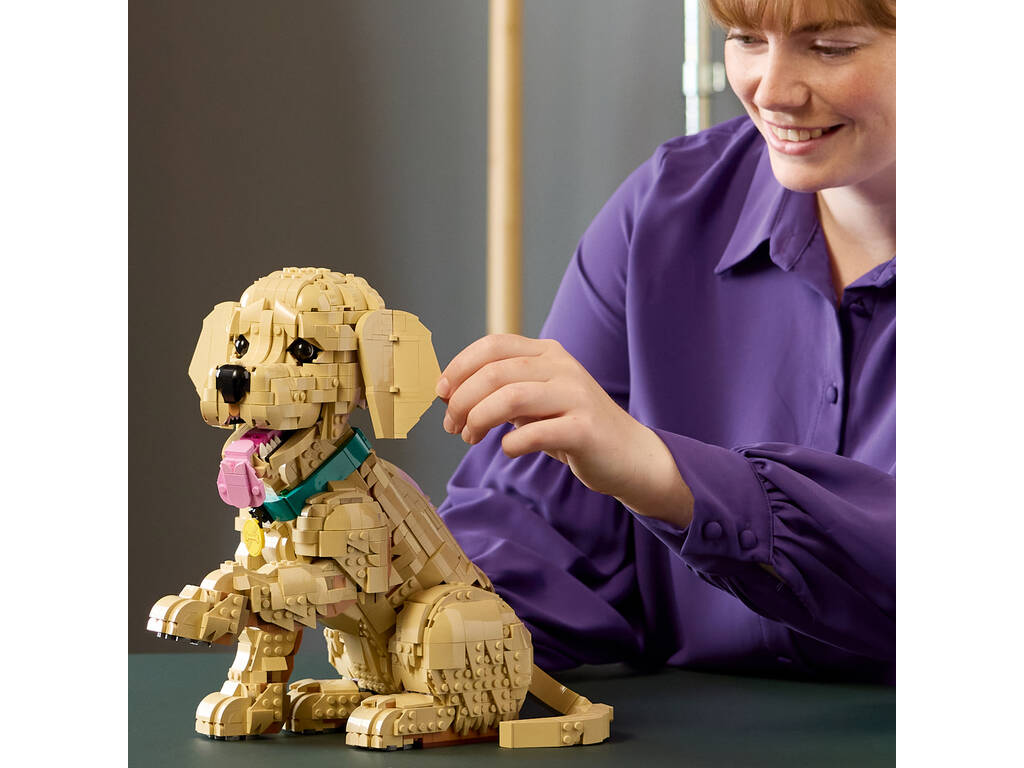 Lego Icons Cachorro de Golden Retriever