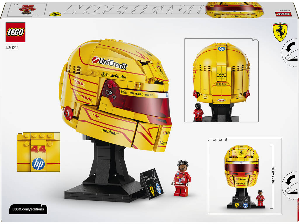 Lego Editions Scuderia Ferrari HP: Casco de Lewis Hamilton