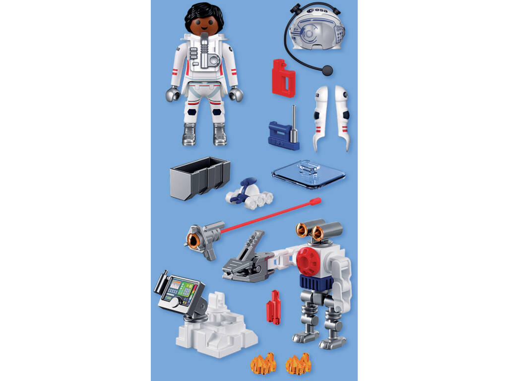 Playmobil ESA Mujer Astronauta de la ESA con Robot