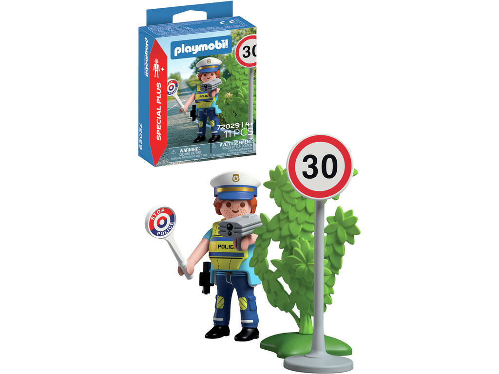 Playmobil Special Plus Figura Policía con Radar de Velocidad