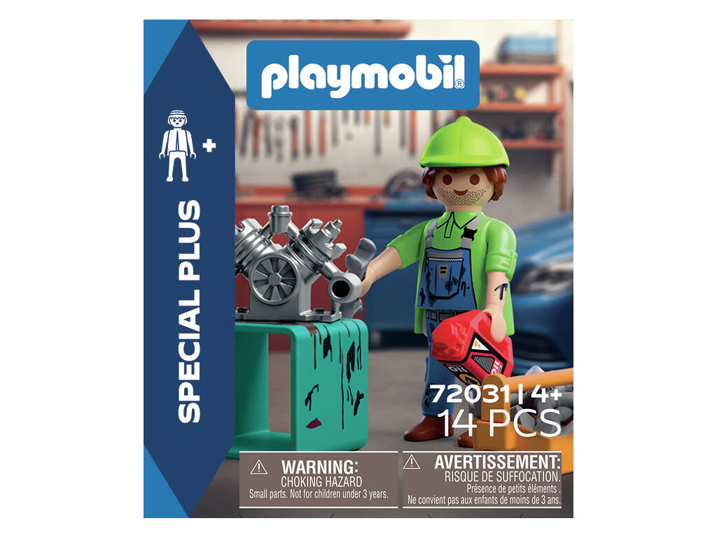 Playmobil Special Plus Figura Mecánico de Coches con Accesorios