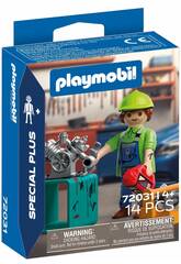 Playmobil Special Plus Figura Mecánico de Coches con Accesorios