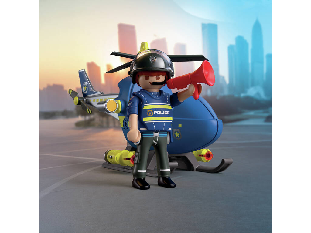 Playmobil City Action Elicottero della Polizia con Radar