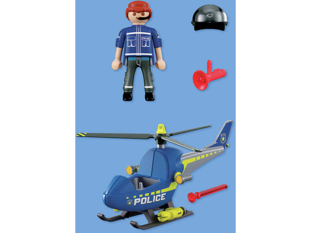 Playmobil City Action Elicottero della Polizia con Radar