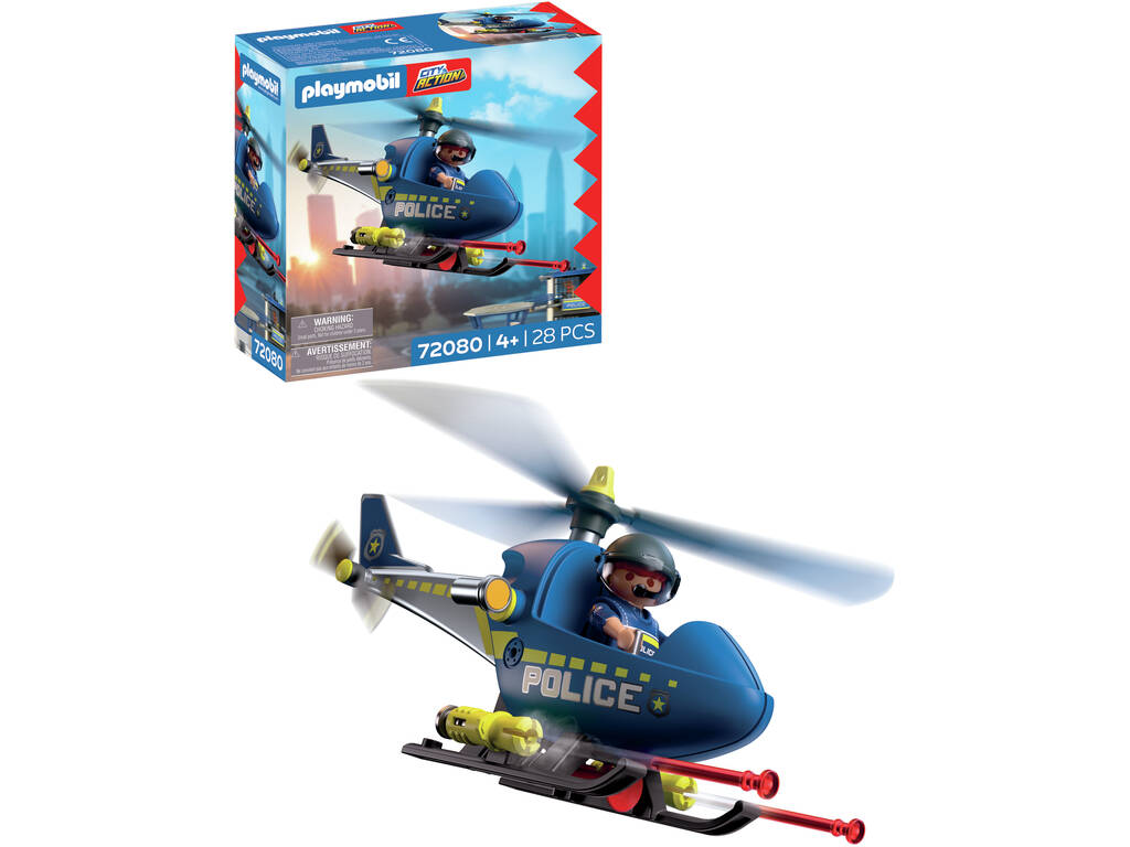 Playmobil City Action Elicottero della Polizia con Radar