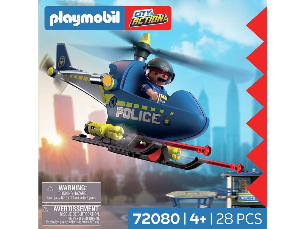 Playmobil City Action Elicottero della Polizia con Radar