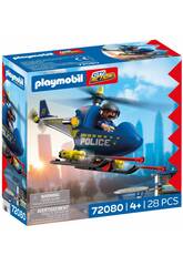 Playmobil City Action Helicóptero de Policía con Radar