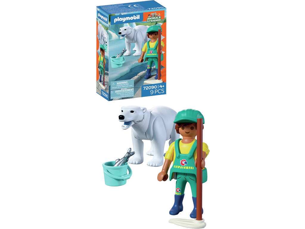 Playmobil Animals & Friends Zoo: Oso Polar y Cuidador