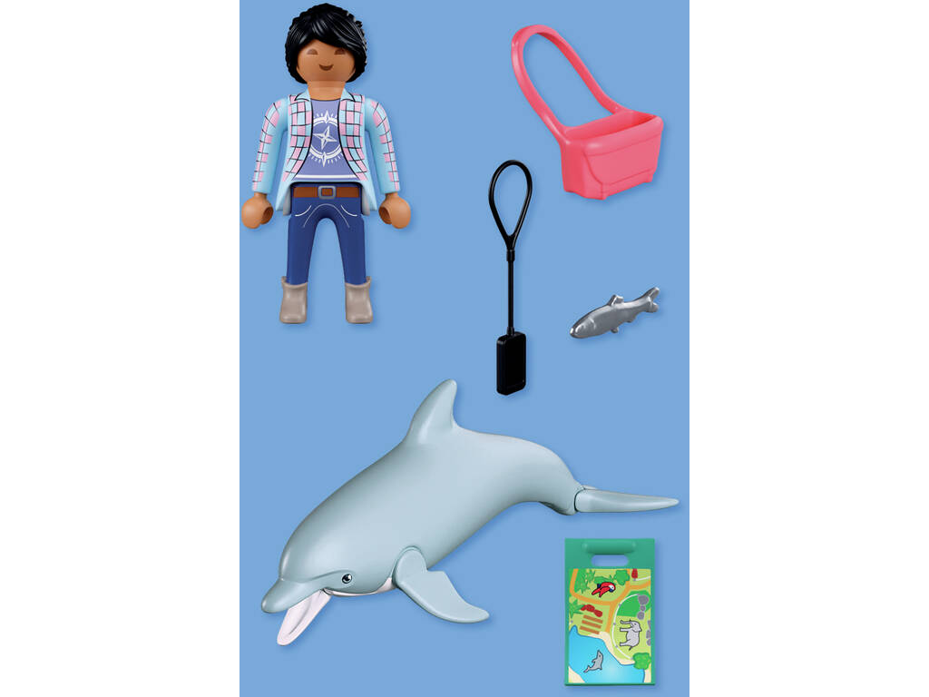 Playmobil Animals & Friends Zoo : Dauphin et Visiteur
