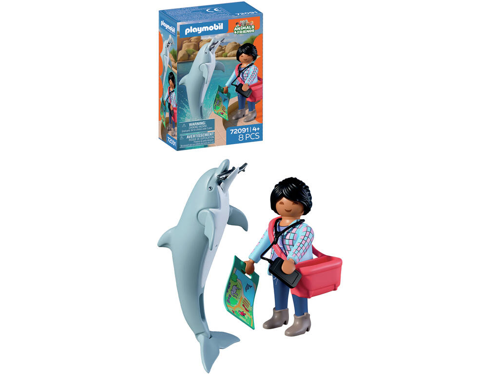 Playmobil Animals & Friends Zoo : Dauphin et Visiteur