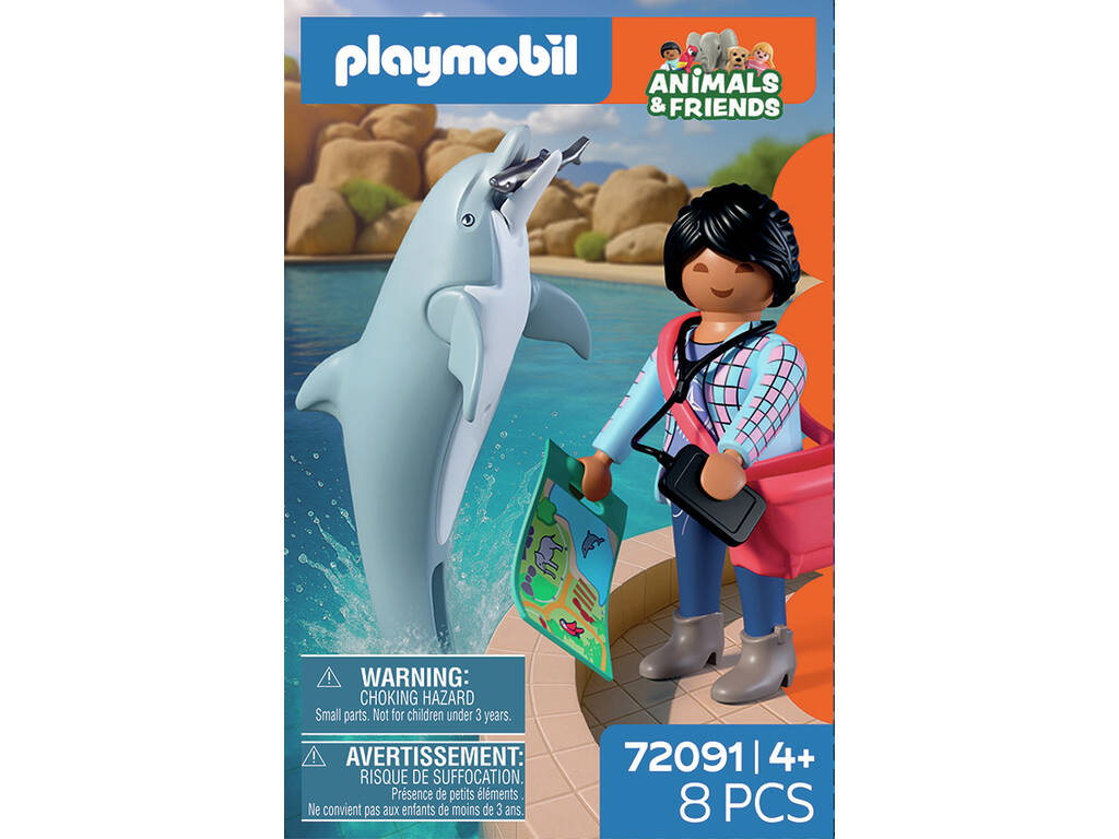 Playmobil Animals & Friends Zoo : Dauphin et Visiteur
