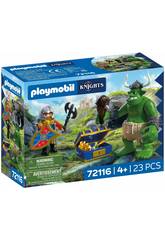 Playmobil Les Chevaliers Trolls et le trésor du chevalier Lion