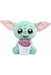 Star Wars The Mandalorian Peluche Grogu de 25 cm avec Popcorn