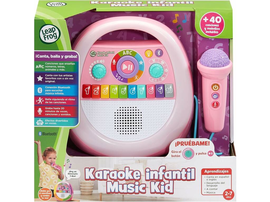 Leap Frog Karaoke per bambini Music Kid Rosa
