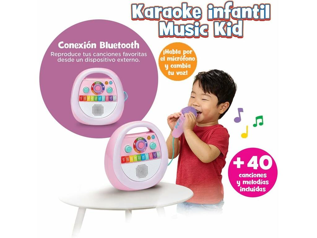 Leap Frog Karaoke per bambini Music Kid Rosa
