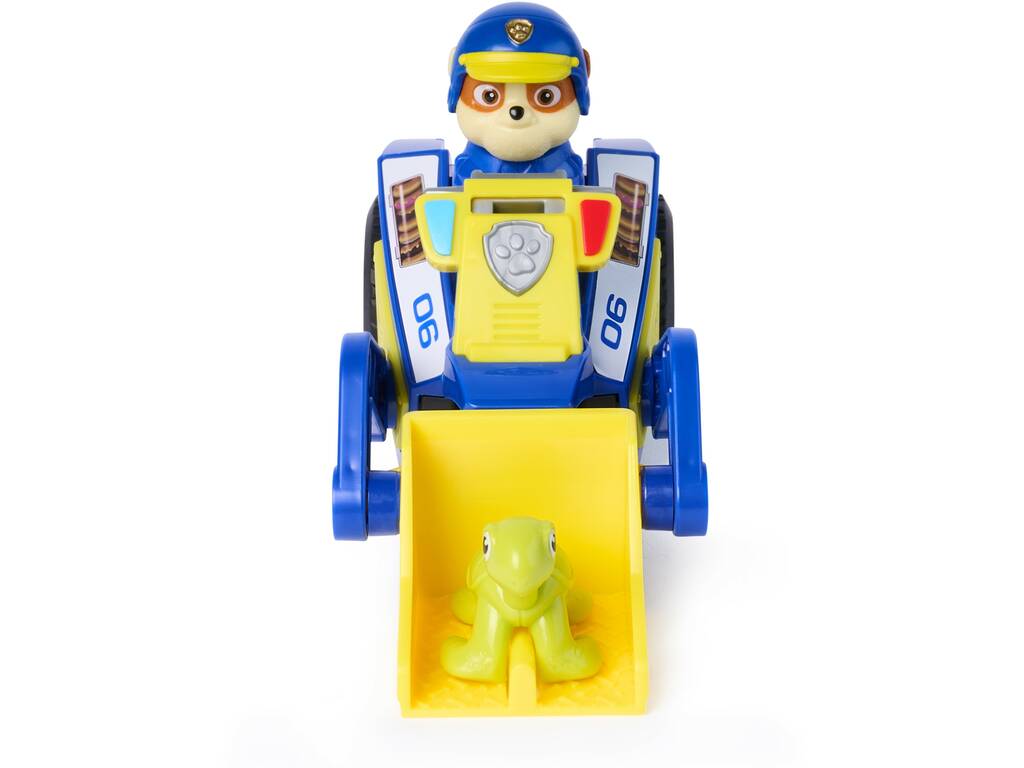 Patrulla Canina Search & Rescue Vehículo de Acción con Figura Rubble y Tortuga