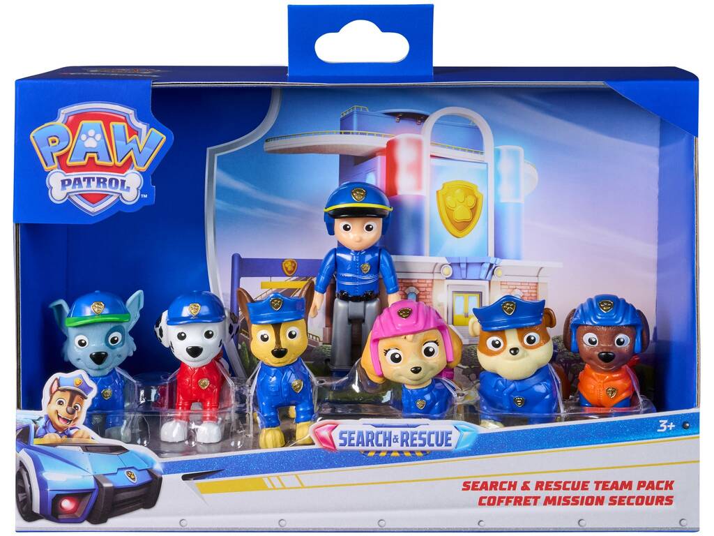 Patrulla Canina Search & Rescue Team Pack con 7 Figuras