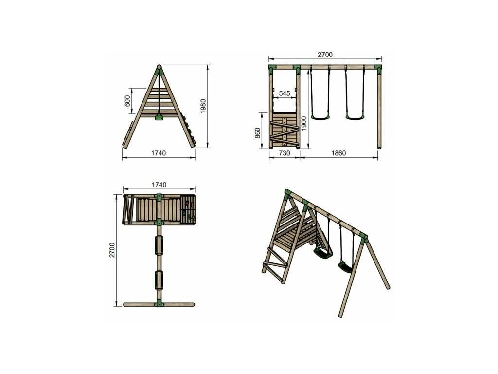 Parco giochi Tibet M 198x270x174 cm Masgames MA700097