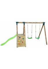 Parco giochi Tibet M con scivolo 198x396x174 cm Masgames MA700098