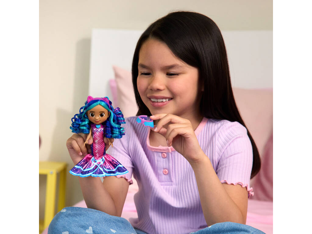 La Casa de Muñecas de Gabby The Movie Muñeca Sirena de 15 cm con Accesorios