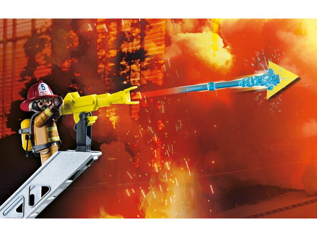 Playmobil City Action Camión de Bomberos con Luz y Sonido