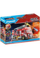 Playmobil City Action camion de pompiers avec lumière et son