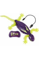 Hex Bots Lagarto Trepador de Paredes Rádio Controlo que Brilha no Escuro