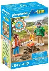 Playmobil My Life Feu de camp avec guimauves