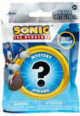 Figurine Nano Metalfigs Sonic en métal moulé sous pression de 4 cm