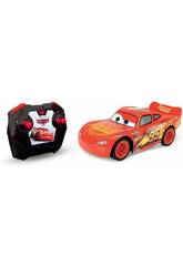 Disney Pixar Cars Voiture télécommandée Rayo McQueen Turbo Racer à l'échelle 1:24