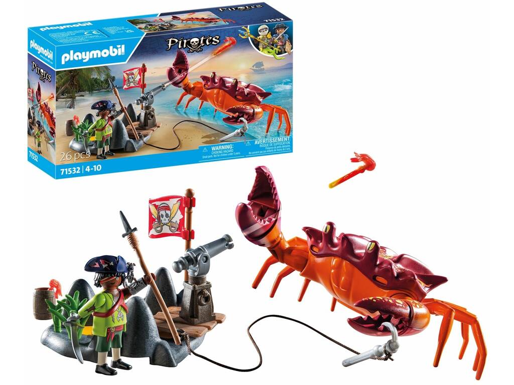 Playmobil Pirates Batalla con el Cangrejo Gigante