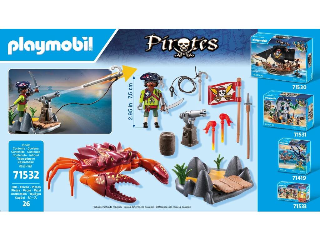 Playmobil Pirates Batalla con el Cangrejo Gigante